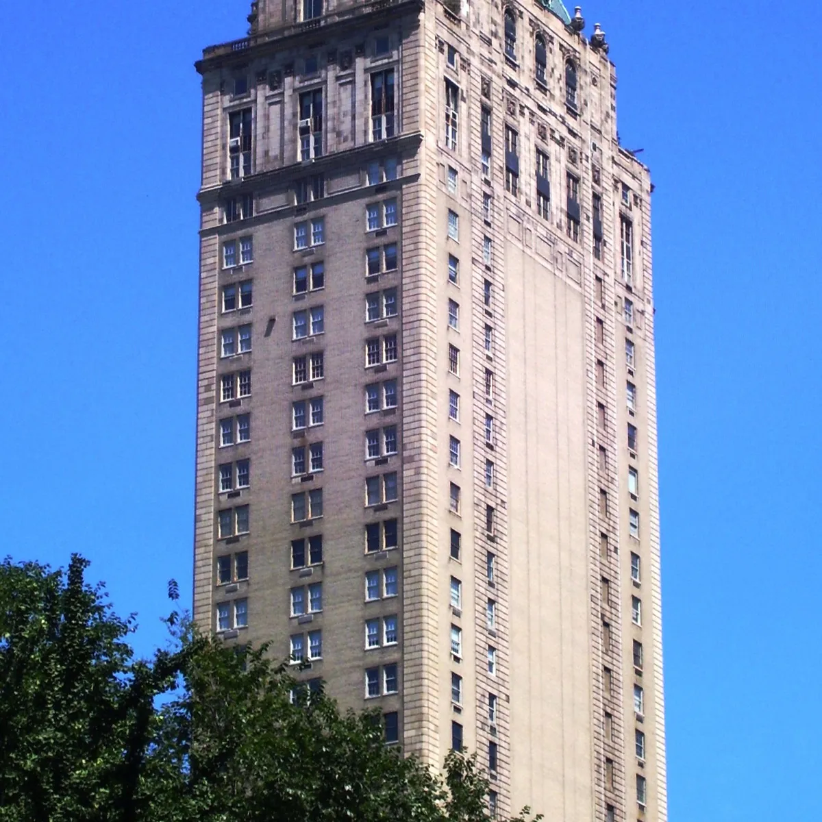 The Pierre Hotel at 795 Fifth Avenue at East 61st Street as seen from Central Park South.