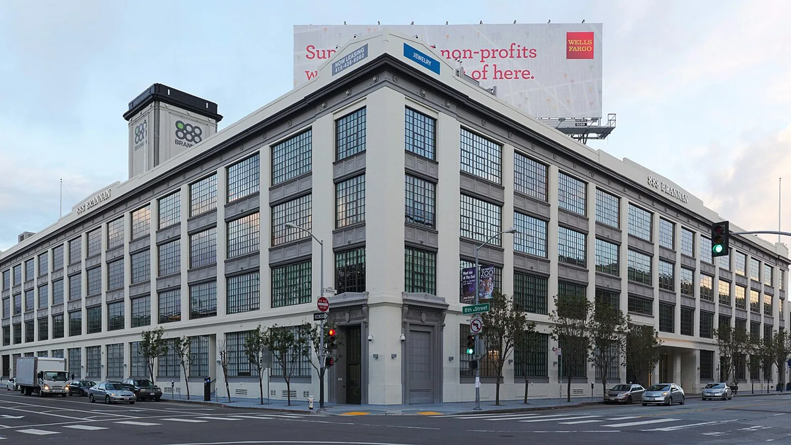 A building in San Francisco. The building contains the AirBnB North American headquarters .