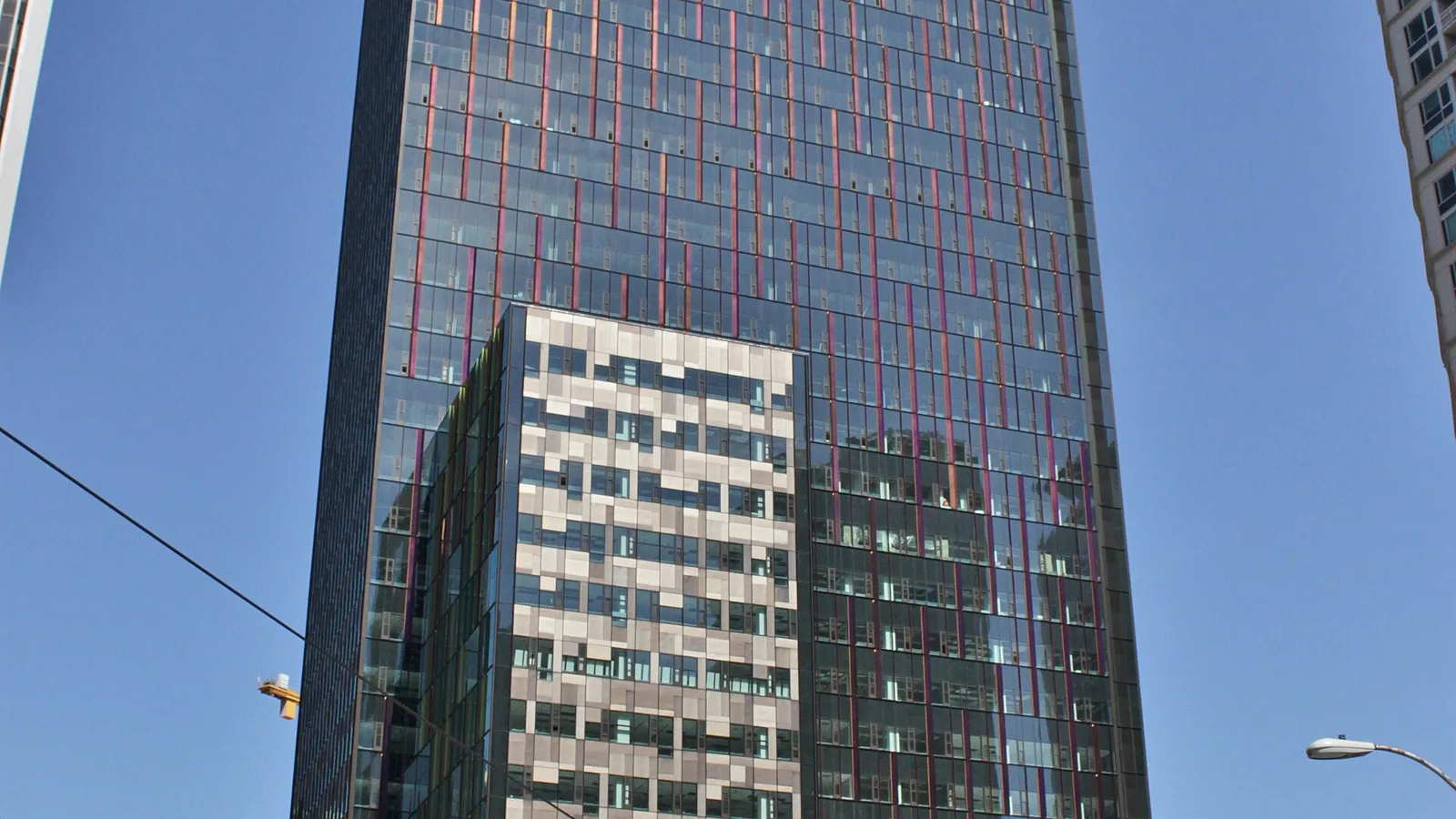 Amazon Tower I , a 37-story office building in Seattle, Washington built for Amazon.com , being topped out in 2015.