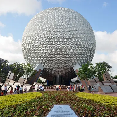 Epcot Spaceship Earth Walt Disney World Orlando 2010