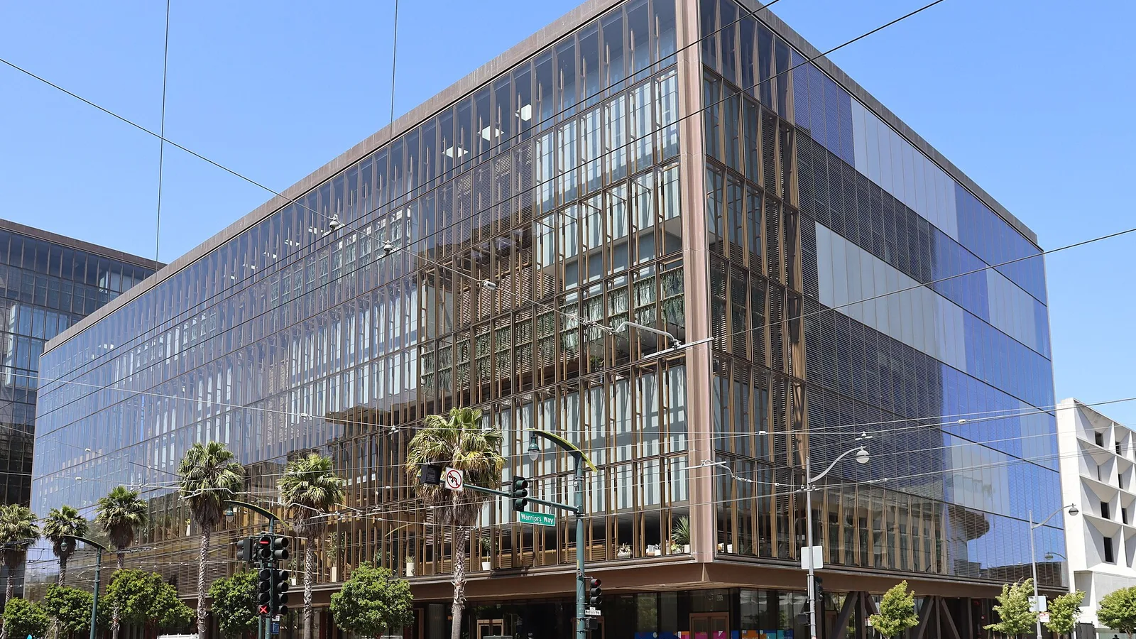 An office building at 1515 Third Street in the Mission Bay neighborhood of San Francisco, California. At the time this photo was taken, this building was home to the headquarters of OpenAI. Photograph